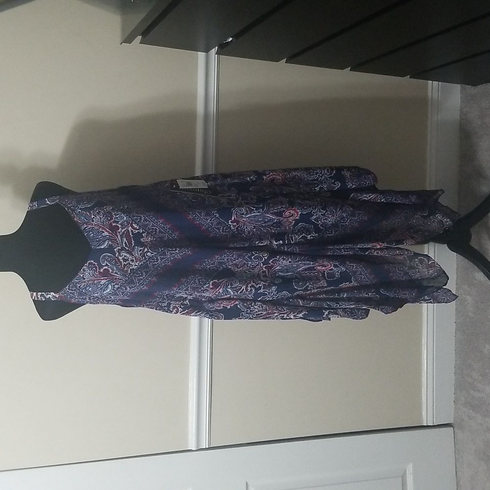 *Brand New, Luxology Dress, Size 10, Blue,red and white